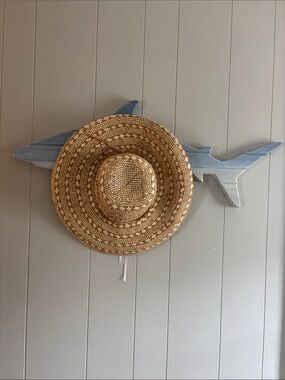 Woven Pattern Straw Sun Hat - Beige